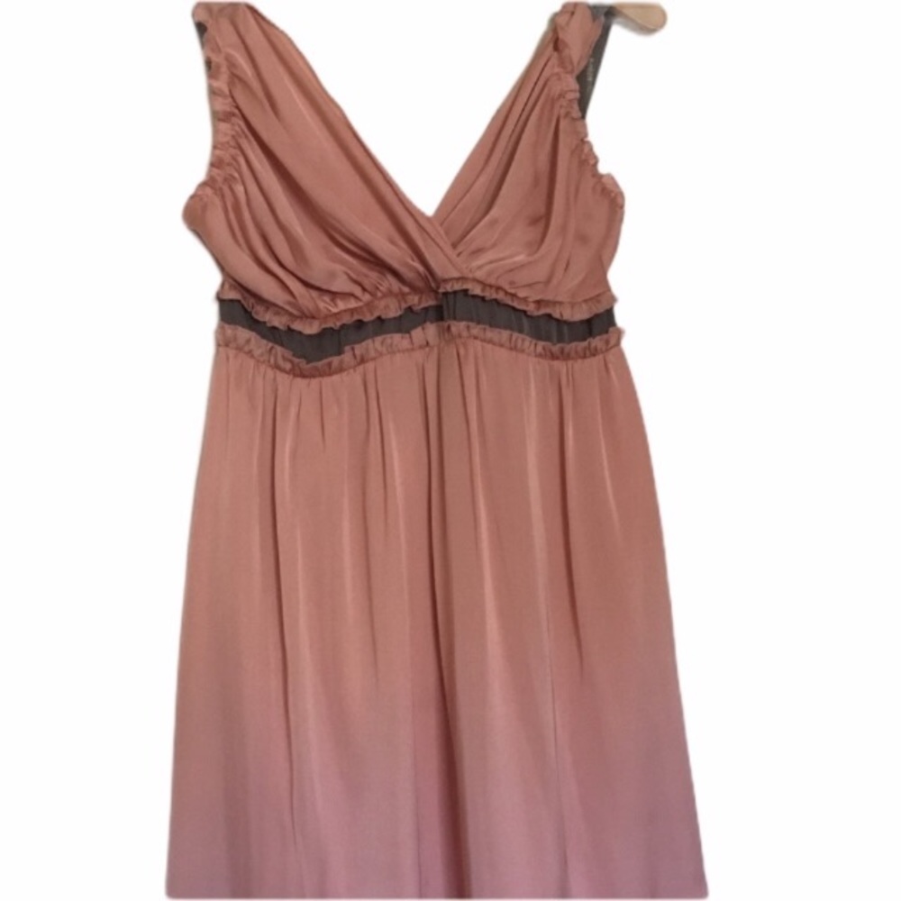ad:hoc Pink Babydoll Dress with Ruffle Detail